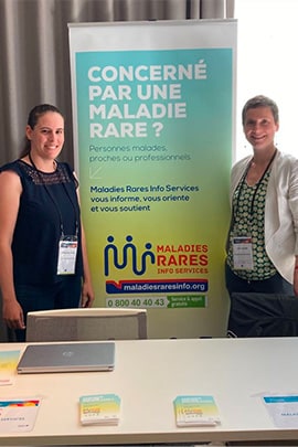 Une partie de l’équipe de Maladies Rares Info Services au Congrès de l’Alliance maladies rares